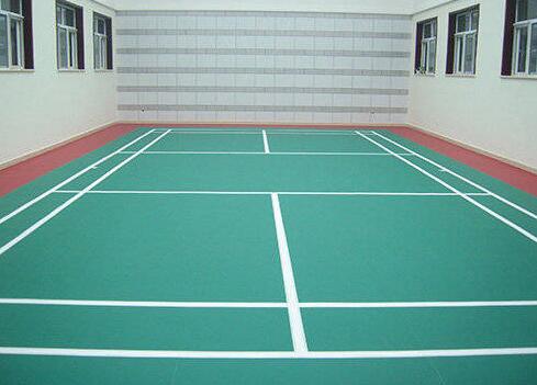 標(biāo)準(zhǔn)羽毛球場(chǎng)是如何劃線的？來看看安康球場(chǎng)地坪劃線施工是怎么做的